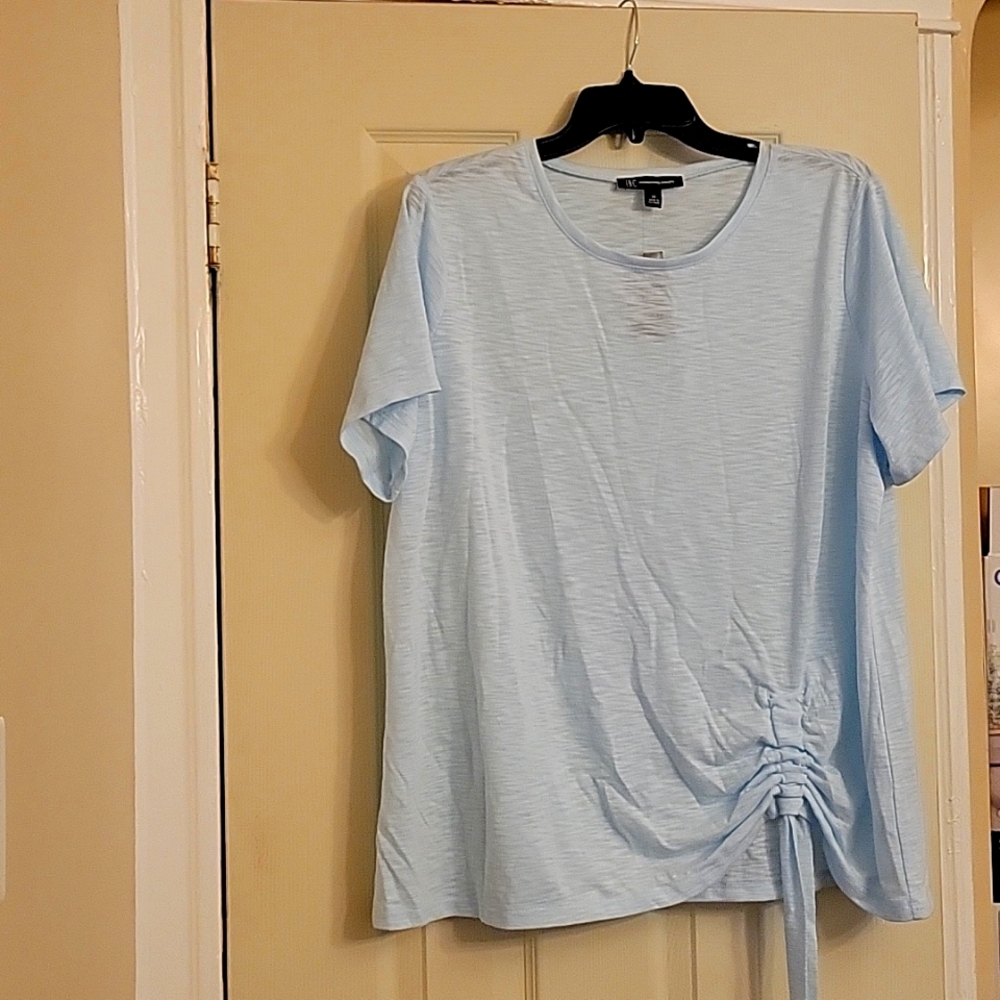 INC  Women top sky blue 2x